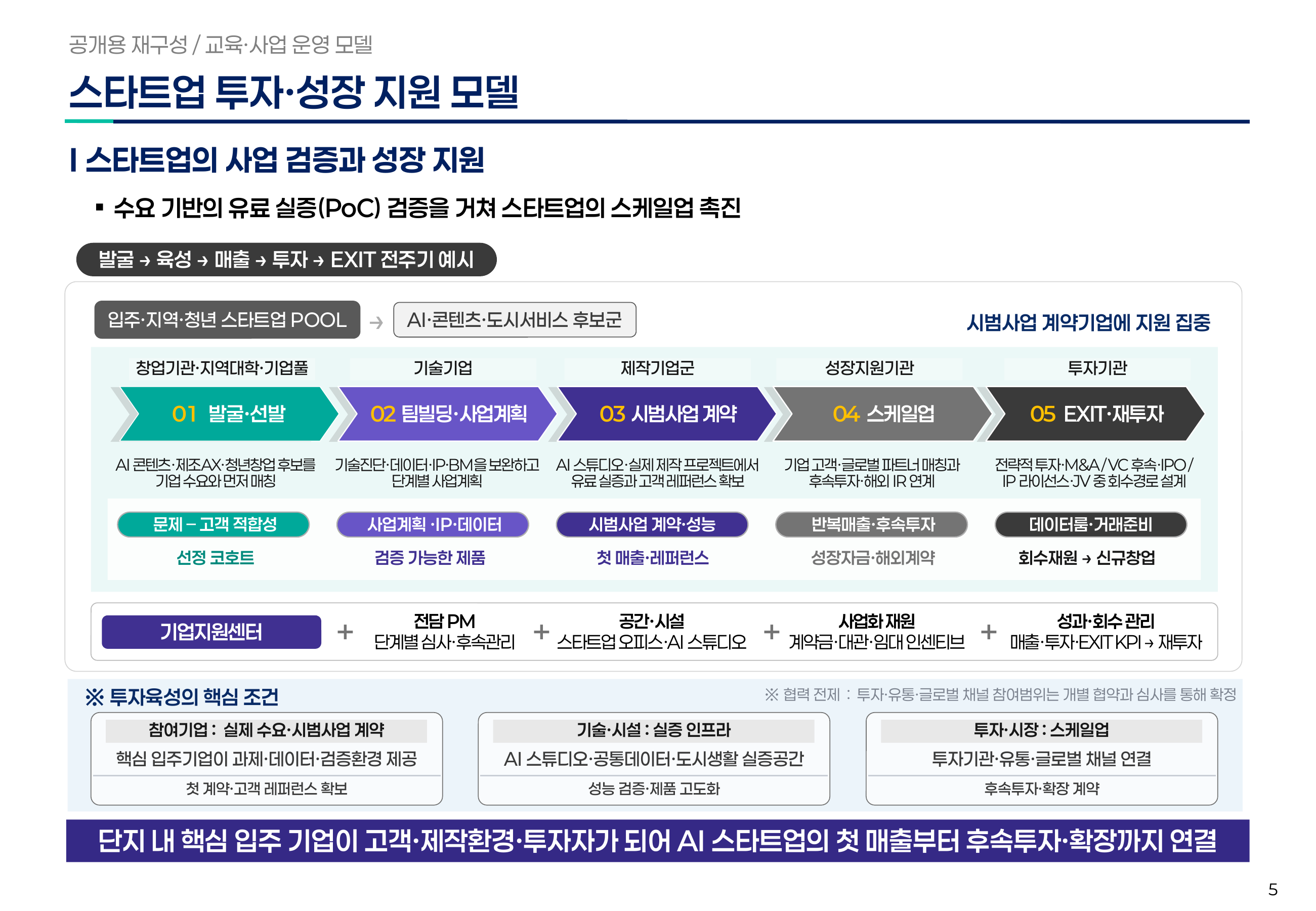 Startup investment and growth model